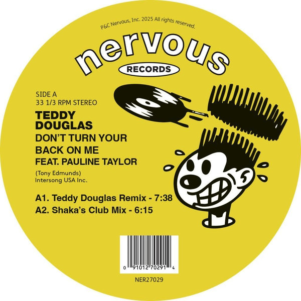 Teddy Douglas - Don't Turn Your Back On Me Vinyl