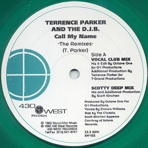Terrence Parker And The D.J.B. - Call My Name (The Remixes) Vinyl - Vinyl Record