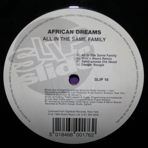 The African Dream - All In The Same Family Vinyl