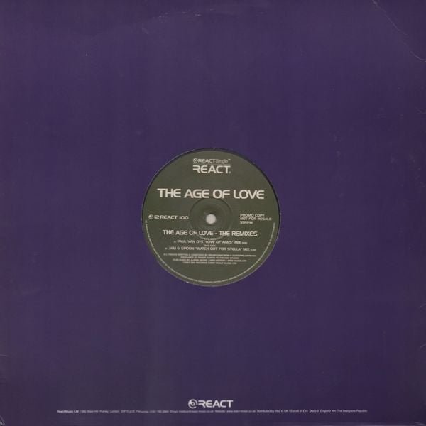 The Age Of Love - The Age Of Love (The Remixes) Vinyl