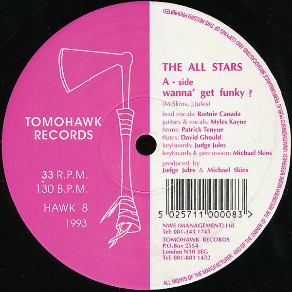 The All Stars - Wanna' Get Funky? Vinyl