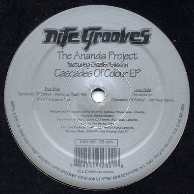 The Ananda Project Featuring Gaelle Adisson - Cascades Of Colour EP Vinyl