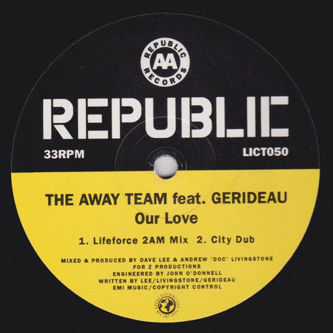 The Away Team Feat. Gerideau - Our Love Vinyl - Vinyl Record