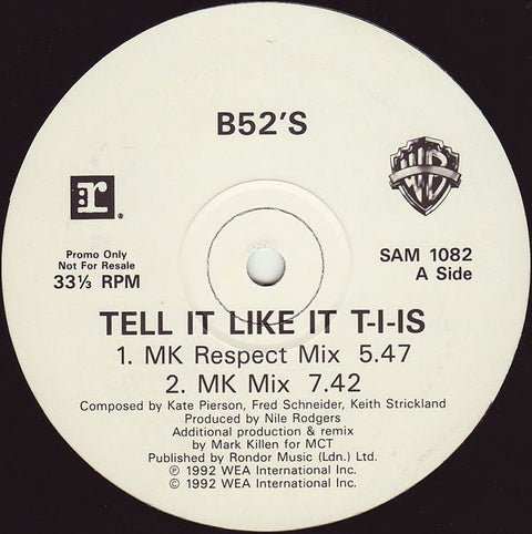 The B - 52's - Tell It Like It T - I - Is Vinyl - Vinyl Record