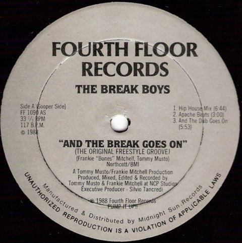 The Break Boys - And The Break Goes On (The Original Freestyle Groove) Vinyl - Vinyl Record