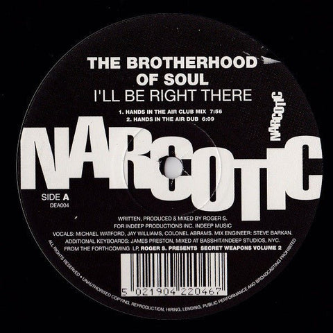 The Brotherhood Of Soul - I'll Be Right There Vinyl - Vinyl Record
