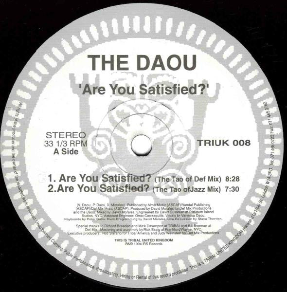 The Daou - Are You Satisfied? Vinyl