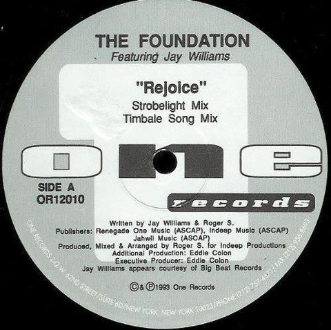 The Foundation Featuring Jay Williams - Rejoice Vinyl - Vinyl Record