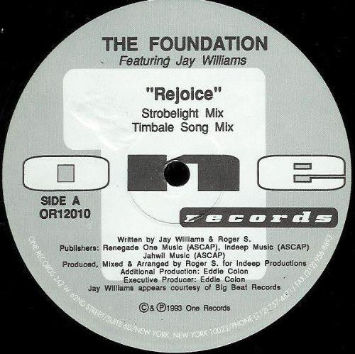 The Foundation Featuring Jay Williams - Rejoice Vinyl