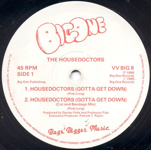The Housedoctors - Housedoctors (Gotta Get Down) Vinyl