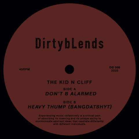 The Kid & Cliff / The Jak vs Cliff Solomon - Don't B Alarmed Vinyl - Vinyl Record