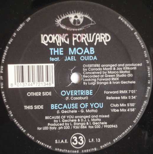 The Moab Feat. Jael Ouida - Overtribe / Because Of You Vinyl