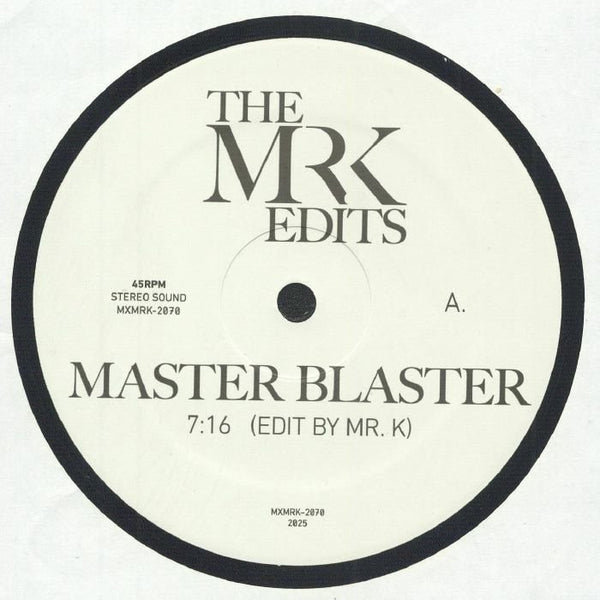 The Mr K Edits - Master Blaster (12") Vinyl