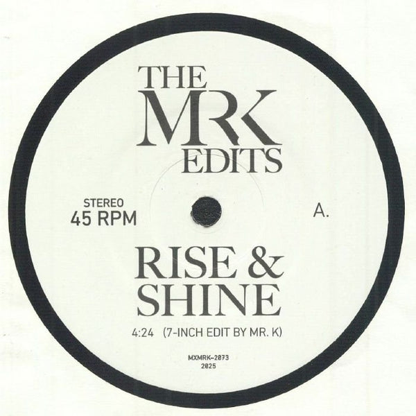 The Mr K Edits - Rise & Shine Vinyl