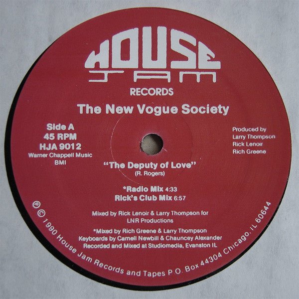 The New Vogue Society - The Deputy Of Love Vinyl