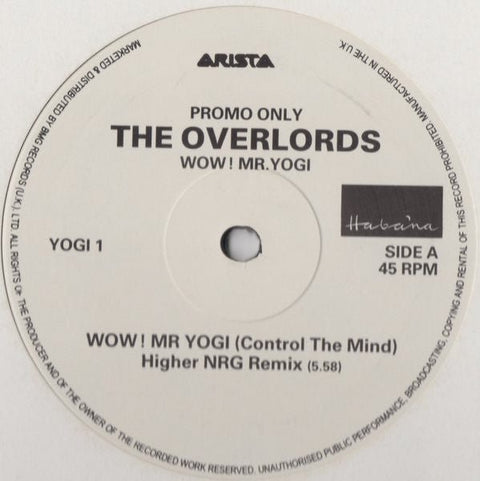 The Overlords - Wow! Mr. Yogi Vinyl - Vinyl Record