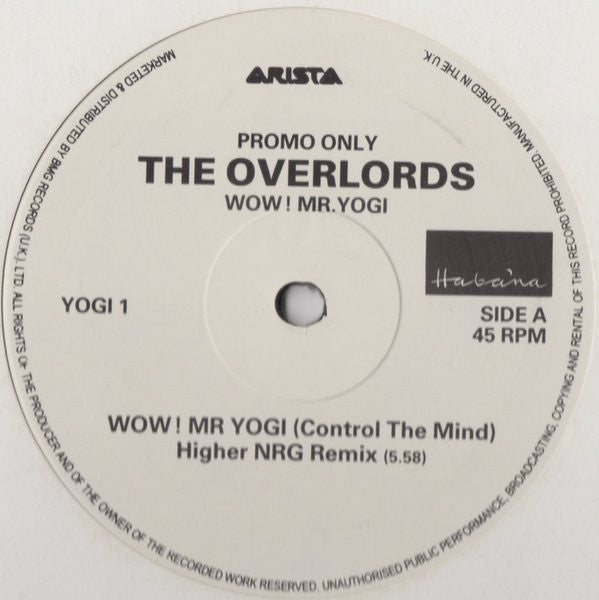 The Overlords - Wow! Mr. Yogi Vinyl