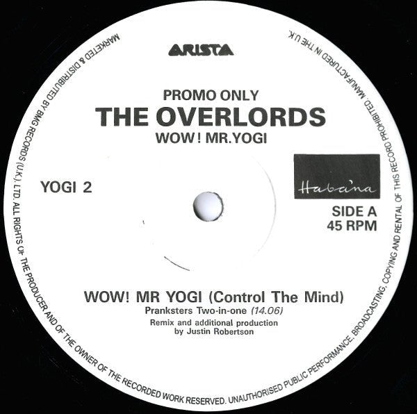 The Overlords - Wow! Mr. Yogi Vinyl