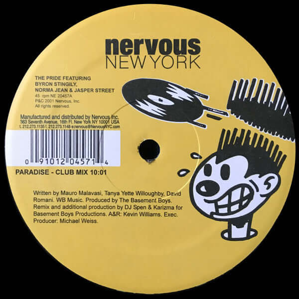 The Pride Featuring Byron Stingily, Norma Jean Wright & Jasper Street Co. - Paradise Vinyl