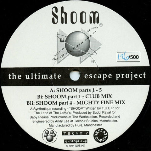 The Ultimate Escape Project - Shoom Vinyl - Vinyl Record
