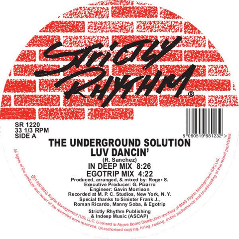 The Underground Solution - Luv Dancin' Vinyl - Vinyl Record