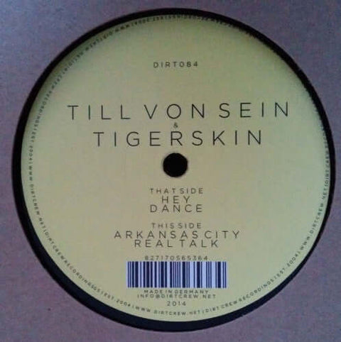 Till Von Sein & Tigerskin - Arkansas City EP Vinyl - Vinyl Record