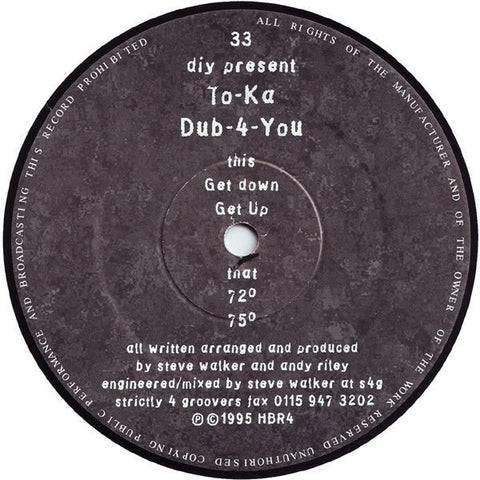 To - Ka - Dub - 4 - You Vinyl - Vinyl Record