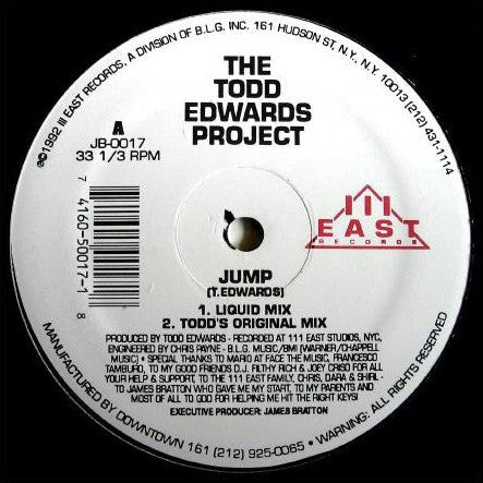Todd Edwards - Jump Vinyl