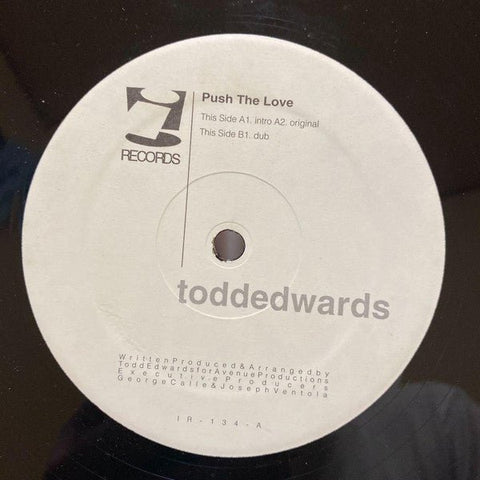 Todd Edwards - Push The Love Vinyl - Vinyl Record