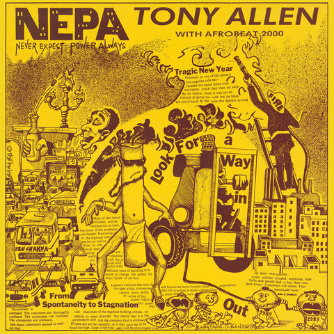 Tony Allen With Afrobeat 2000 - N.E.P.A. (Never Expect Power Always) Vinyl - Vinyl Record