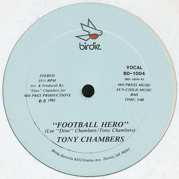 Tony Chambers - Football Hero Vinyl
