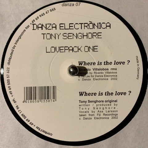 Tony Senghore - Lovepack One Vinyl - Vinyl Record