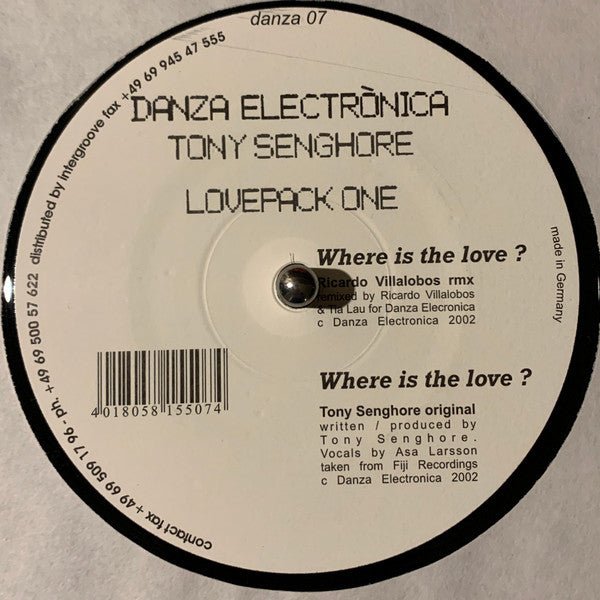 Tony Senghore - Lovepack One Vinyl