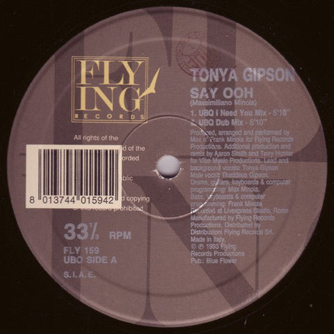 Tonya Gipson - Say Ooh Vinyl - Vinyl Record