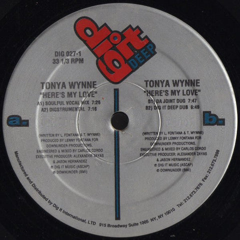 Tonya Wynne - Here's My Love Vinyl - Vinyl Record