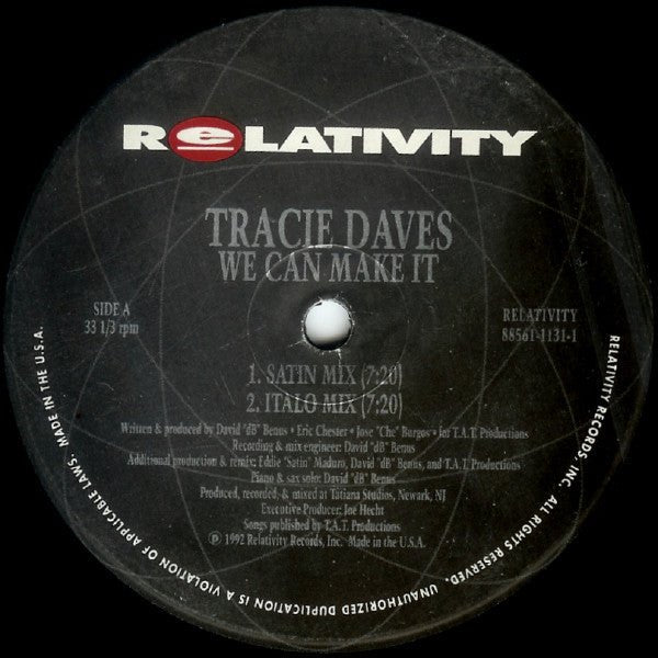 Tracie Daves - We Can Make It Vinyl