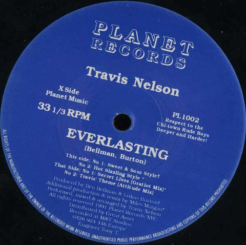 Travis Nelson - Everlasting Vinyl - Vinyl Record