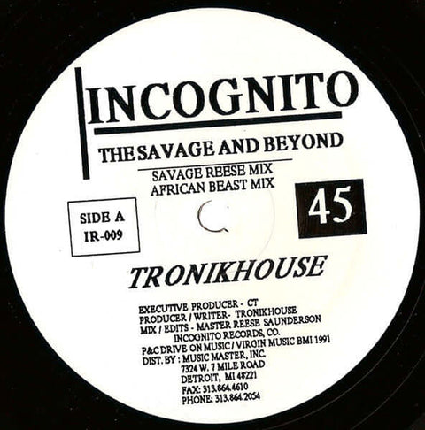 Tronikhouse - The Savage And Beyond Vinyl - Vinyl Record