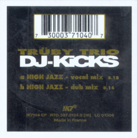 Trüby Trio - DJ - Kicks Vinyl