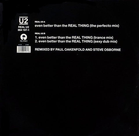 U2 - Even Better Than The Real Thing Vinyl - Vinyl Record