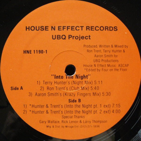 UBQ Project - Into The Night Vinyl - Vinyl Record