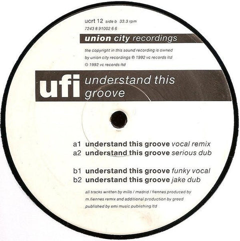 UFI - Understand This Groove Vinyl - Vinyl Record