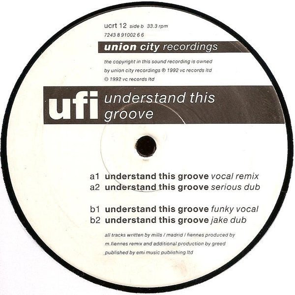 UFI - Understand This Groove Vinyl