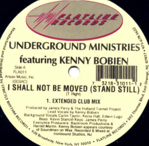 Underground Ministries Featuring Kenny Bobien - I Shall Not Be Moved (Stand Still) Vinyl