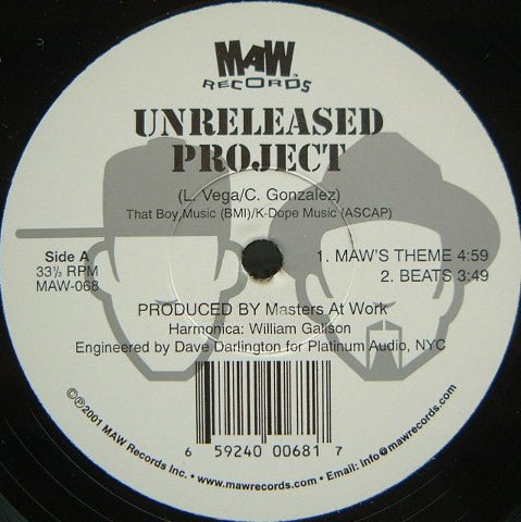 Unreleased Project - MAW's Theme / Clouds Vinyl - Vinyl Record