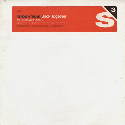 Urban Soul - Back Together (The Original King Street Hiroshi Mixes) Vinyl - Vinyl Record