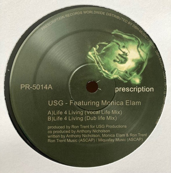 USG Feat. Monica Elam - Life 4 Living Vinyl