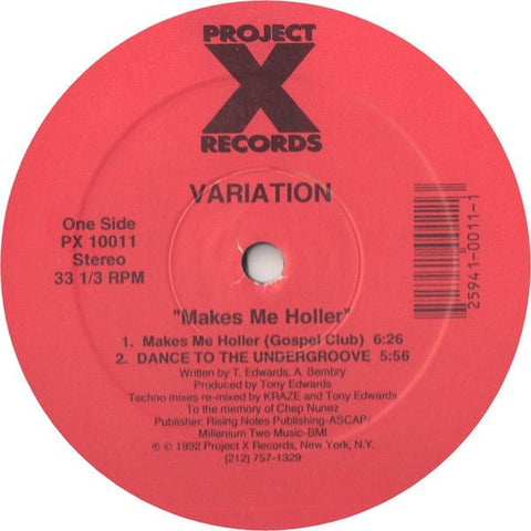 Variation - Makes Me Holler Vinyl - Vinyl Record