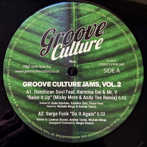 Various - Groove Culture Jams Vol 2 Vinyl - Vinyl Record