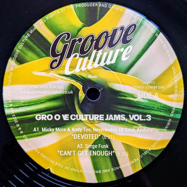 Various - Groove Culture Jams Vol 3 Vinyl